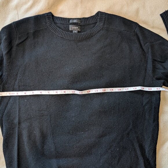 J Crew Crewneck Black Wool Sweater - Picture 2 of 6